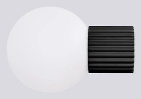 Czarny kinkiet ø 12 cm Orbital – Sollux