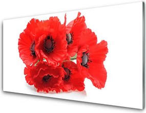 Panel Szklany do Kuchni Zestawienie Kwiatowych Motywów