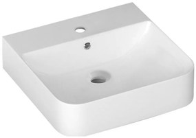 Isvea - Umywalka nablatowa/wisząca SOTT AQUA 50x50 cm ceramika/biała