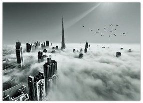 Obraz na szkle - Wieżowce w Dubaju (70x50 cm)