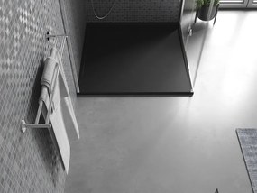 Mexen Amon brodzik kwadratowy SMC 100 x 100 cm, czarny - 4F701010