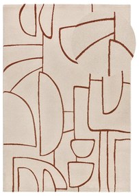 Ceglasto-kremowy dywan 160x230 cm Beruti – Universal