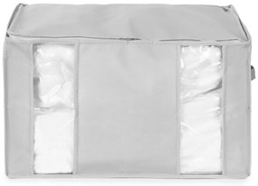 Tekstylny pojemnik do przechowywania ubrań próżniowy/usztywniany 56x42x33 cm Granit – Compactor