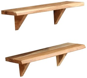 Zestaw drewnianych półek ściennych - Lippi 2X