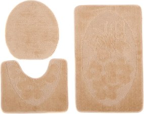 Komplet beżowych chodniczków do łazienki C3-H77
