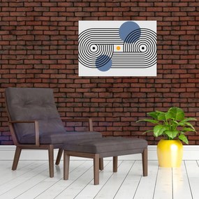 Obraz na szkle - Minimalistyczna abstrakcja N⁰3 (70x50 cm)
