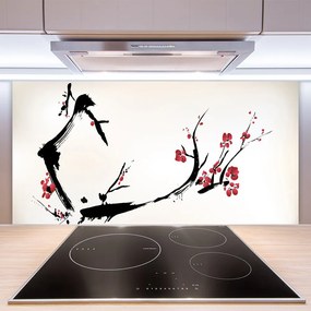 Szkło do Kuchni na Ścianę Futurystyczna Kompozycja Form