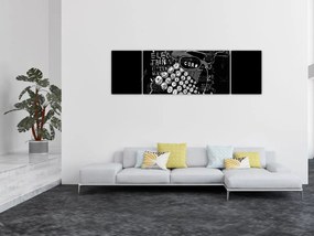 Obraz - Rysunek w stylu Banksy (170x50 cm)