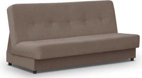 Sofa z Funkcją Spania ARUBA Wersalka Dwuosobowa Rozkładana Brązowa Nowoczesna do Salonu