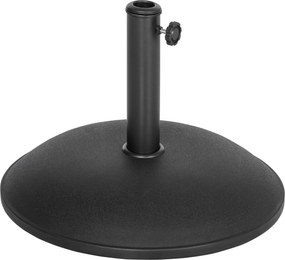 Outsunny Podstawa do Parasola 20kg Stabilny Stojak Metalowy Odporny na Warunki Pogodowe Czarny | Aosom PL