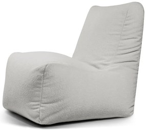 Jasnoszary worek do siedzenia z materiału bouclé Seat Lounge – SLOWDOWN