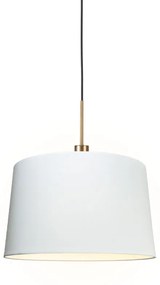 Nowoczesna lampa wisząca z kloszem 45 cm Biała - Combi 1