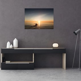 Obraz - kajak na morzu (70x50 cm)