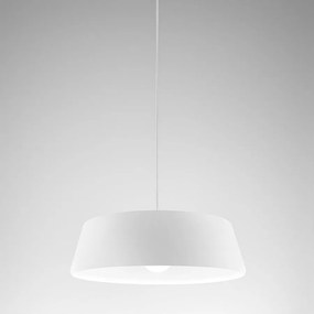 Bonella - Biała lampa wisząca 1XE27 max 1X60W IP20 - Lampa sufitowa o nowoczesnym wzornictwie z aluminium - Gniazdo E27