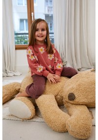 Brązowy puf dziecięcy Sleepy Bear – Lorena Canals