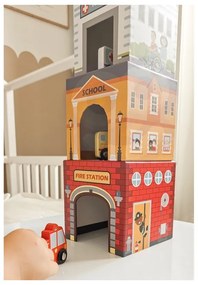 Woopie green układanka kostki miasto pojazdy w pudełkach + figurki 10 el.