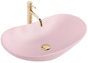 Umywalka nablatowa Rea Royal Powder Pink Matt