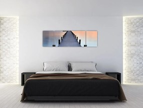 Obraz - Molo nad jeziorem Starnberger, Bavaria, Germany (170x50 cm)