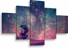 Obraz - Nieziemskie nocne niebo (125x70 cm)