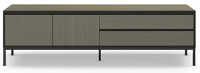 Ciemnozielona szafka pod TV 180x55 cm Lorenza – Marckeric