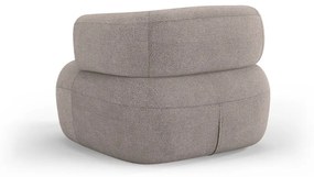 Beżowy fotel z materiału bouclé Jenny – Micadoni Home