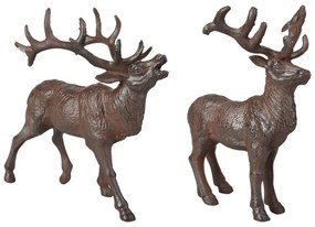 Metalowe figurki ogrodowe zestaw 2 szt. Deer – Esschert Design