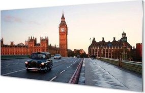 Panel szklany do Kuchni Samochody na Miejskiej Ulicy