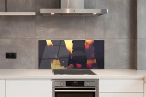 Szklany Panel Dłonie Zakochanych w Blasku Świateł