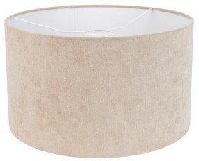Abażur z tkaniny jasnobrązowy okrągły 35/35/20 Nowoczesny