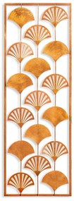 Metalowa dekoracja ścienna 32x90 cm Gingko – Wallity