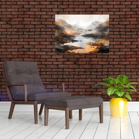 Obraz - Malowanie górskich krajobrazów (70x50 cm)