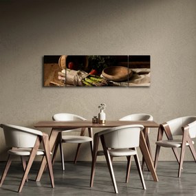 Obraz szparagów na stole (170x50 cm)