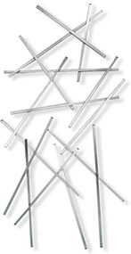 Metalowy wieszak ścienny w kolorze srebra 100 cm Matches – Spinder Design