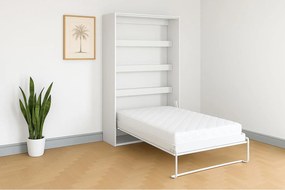 Półkotapczan pionowy Perfekt z materacem, 120x200 cm, Biały