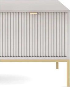 NAYA Szafka RTV 154 szara | złoty stelaż