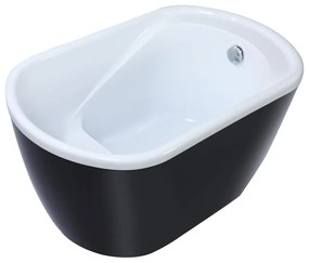Wanna o obłym kształcie PICCOLA - 1-osobowa - 240 L - 120*75*Wys.65cm - Kolor czarny