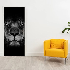 Fototapeta na drzwi - Lew i jego wysokość (95x205cm)