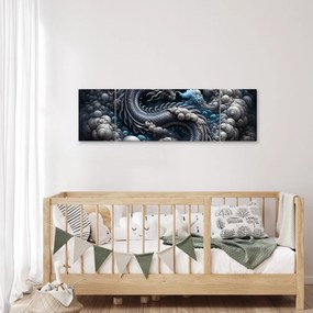 Obraz – Smok w dymie (170x50 cm)