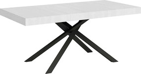 Stół rozkładany 200/304x90 cm Karida frassino biała nogi antracytowe