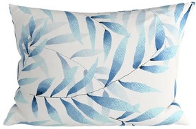 Zestaw 2 sztuk dekoracyjnych poszewek na poduszkę z mikrofibry KOVENDI 50x70 cm, niebiesko-biała