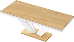 Rozkładany stół z blatem w dębowym dekorze Viva 2 Hubertus