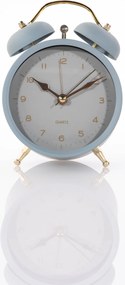 Zegarek budzik ze złotymi wskazówkami