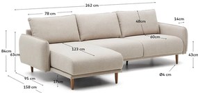 Beżowy narożnik (strona zmienna) Carlota – Kave Home