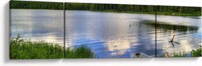 Obraz - Malownicza wioska (170x50 cm)