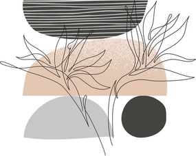 Obraz - Line art flowers N⁰2 (70x50 cm)