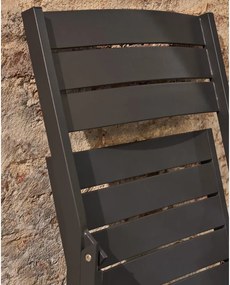 Czarne metalowe krzesło ogrodowe Torreta – Kave Home