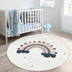 Kremowy dywan dziecięcy ø 80 cm Comfort – Mila Home