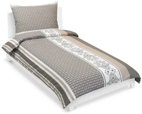 Bellatex Pościel z kory Ornament kawowy, 140 x 200 cm, 70 x 90 cm