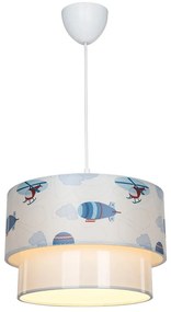 Biało-niebieska lampa dziecięca – Squid Lighting