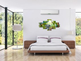 Obraz - Wesołe zwierzątka (125x70 cm)